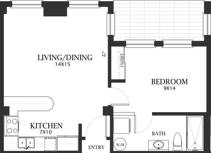 Floor plan - The Culver